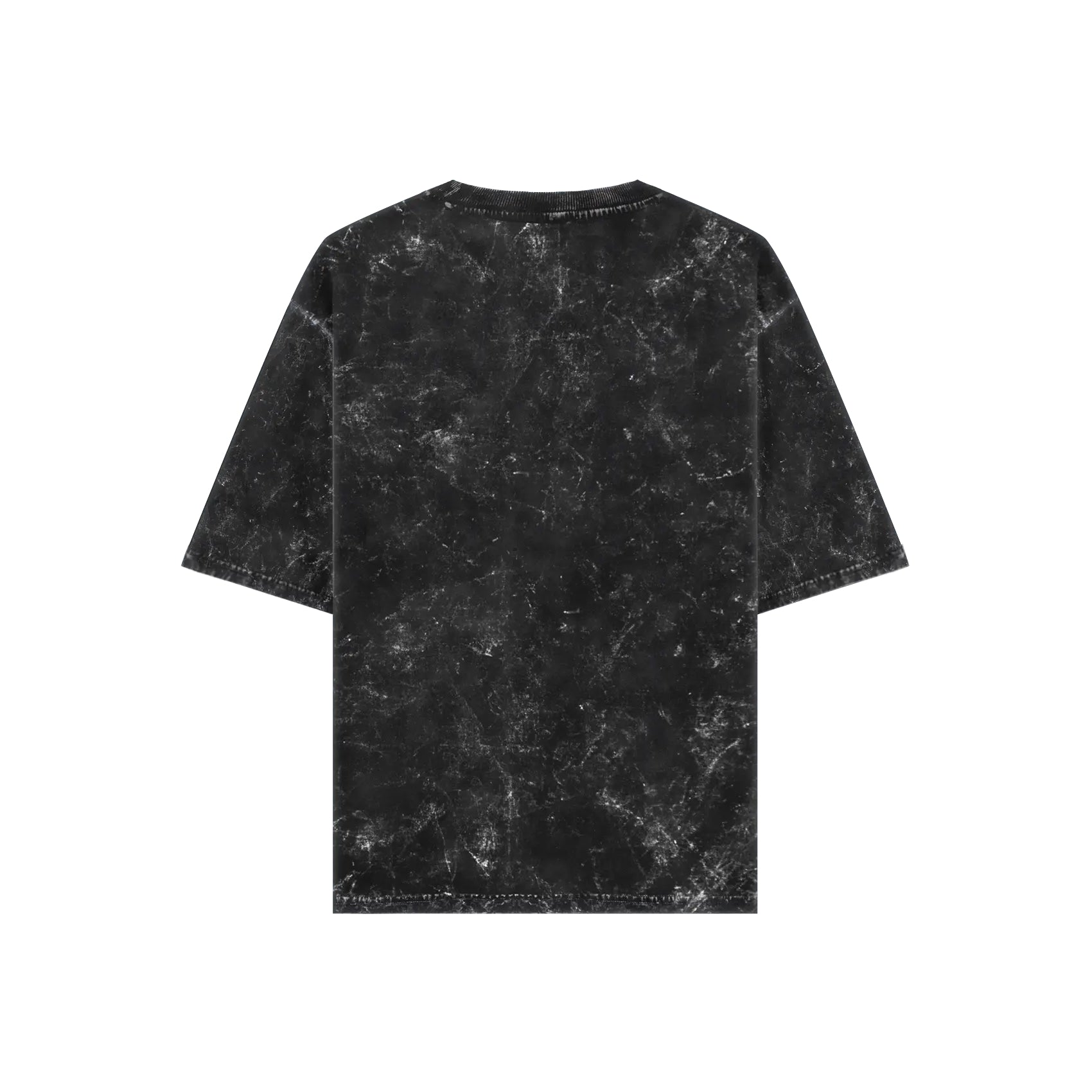 Black Acid Wash T-shirt on a white background