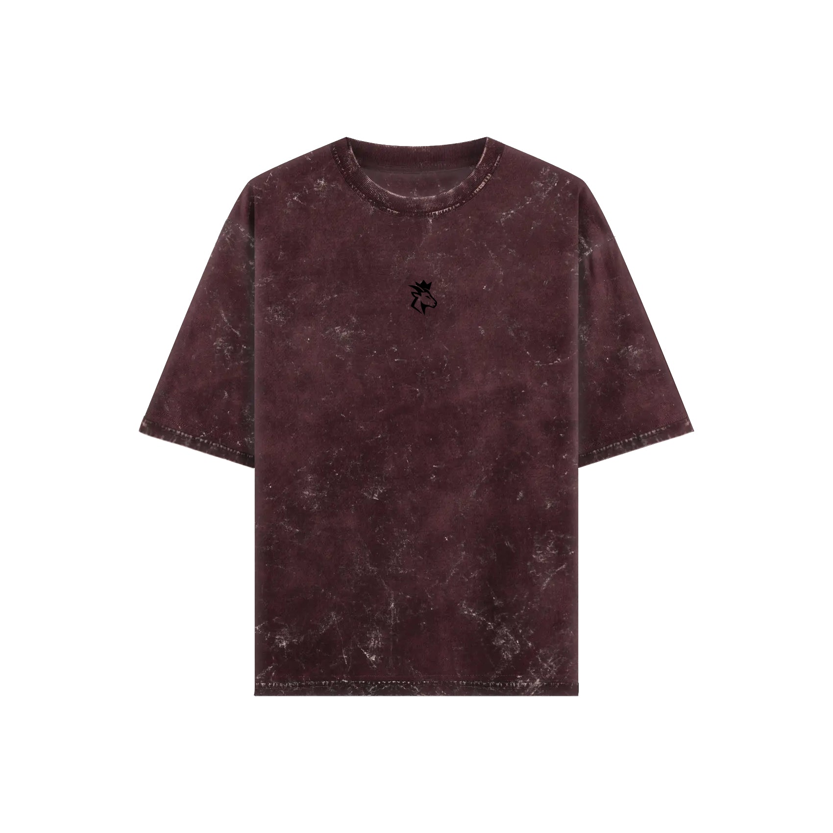 Black Acid Wash t-shirt with a small GOATED logo embroidery on the chest area.