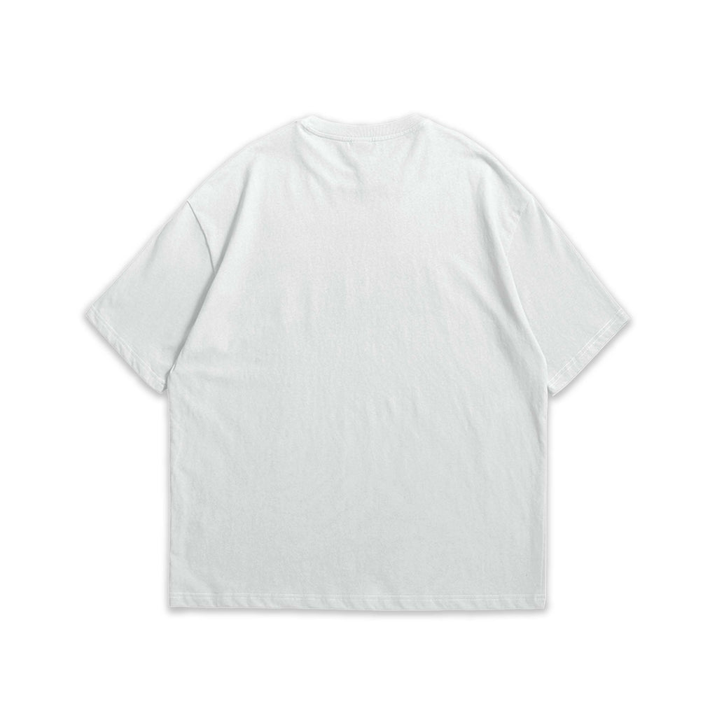 White t-shirt on a white background