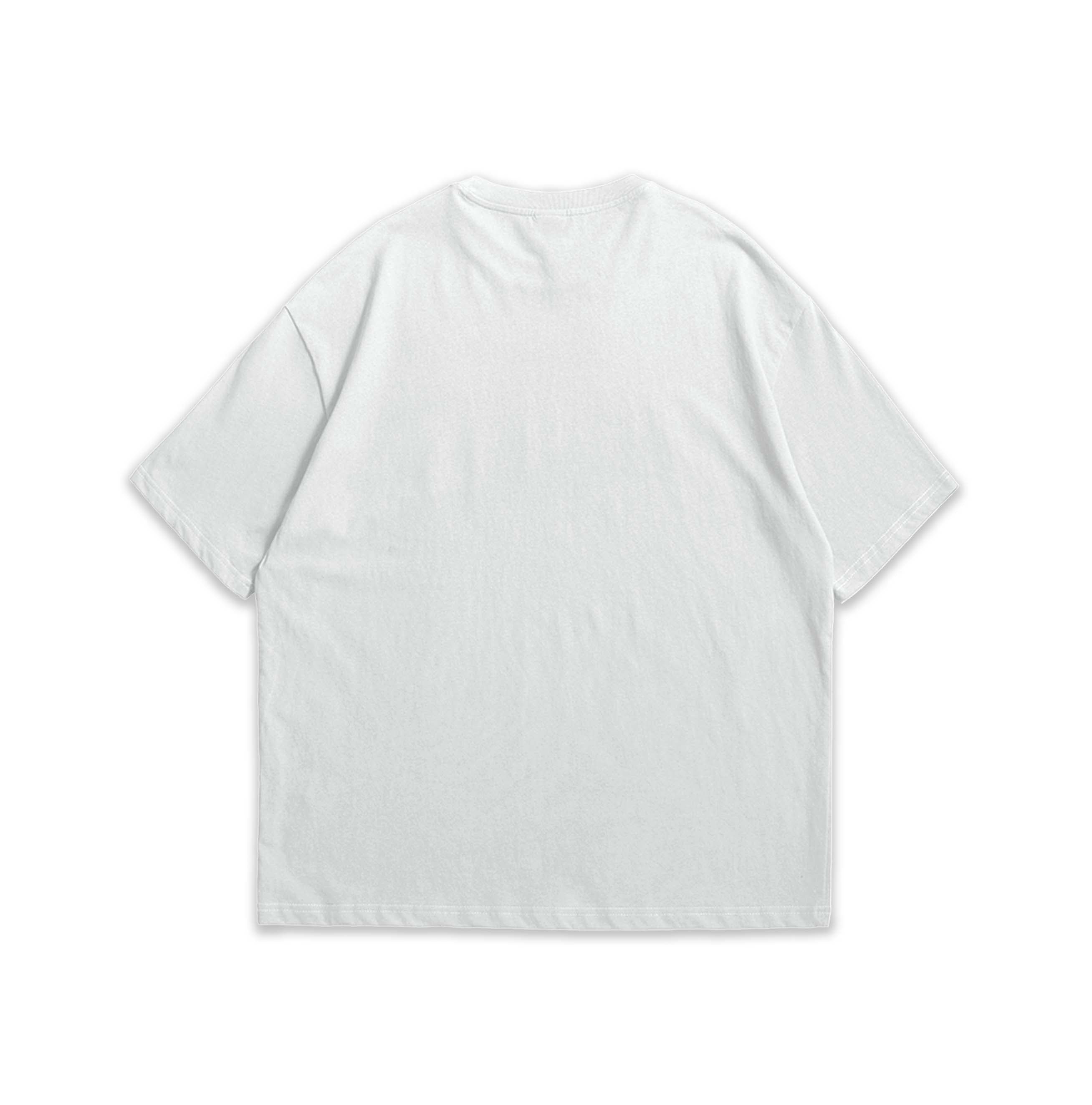 White t-shirt on a white background
