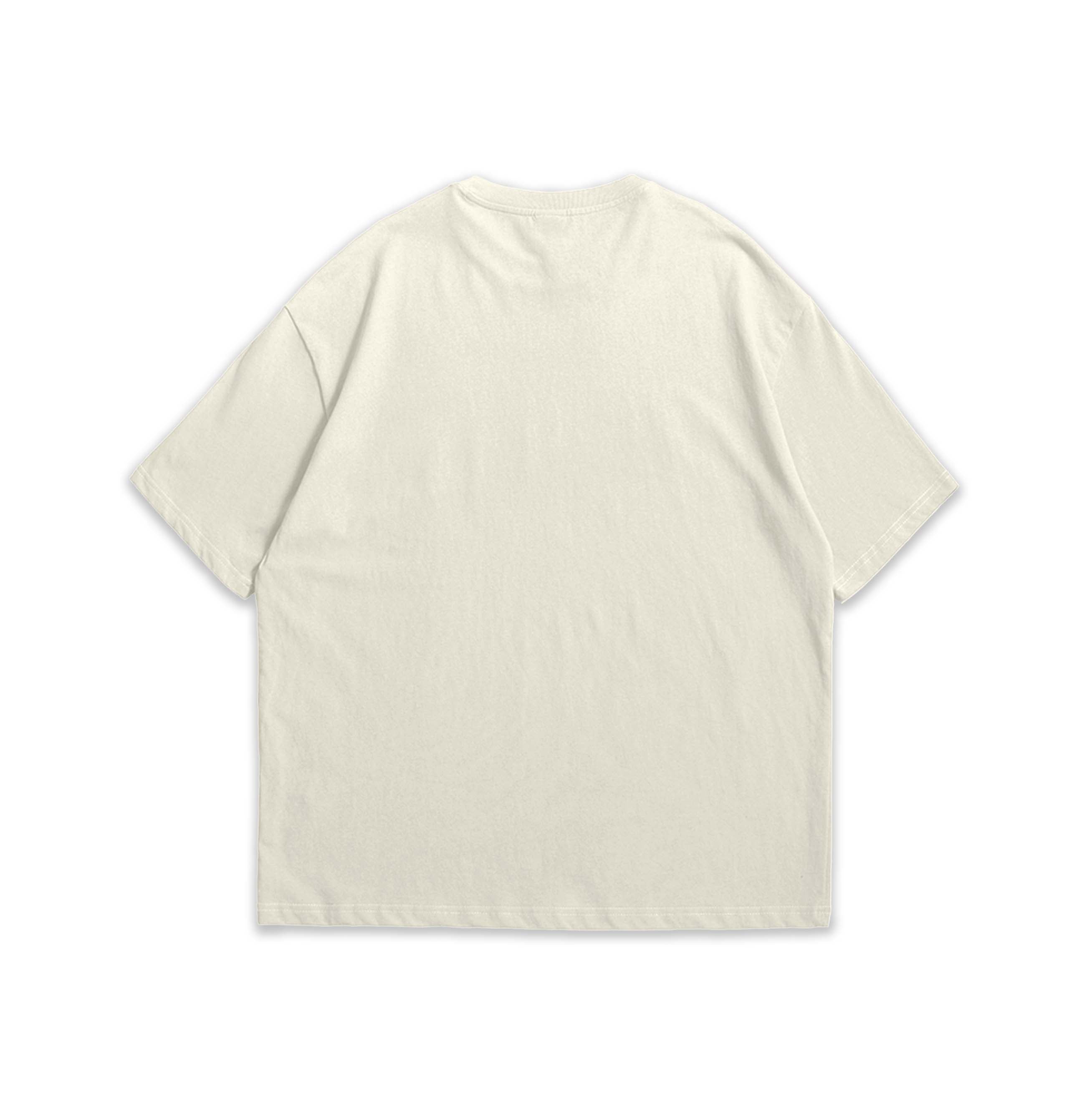 Beige t-shirt on a white background