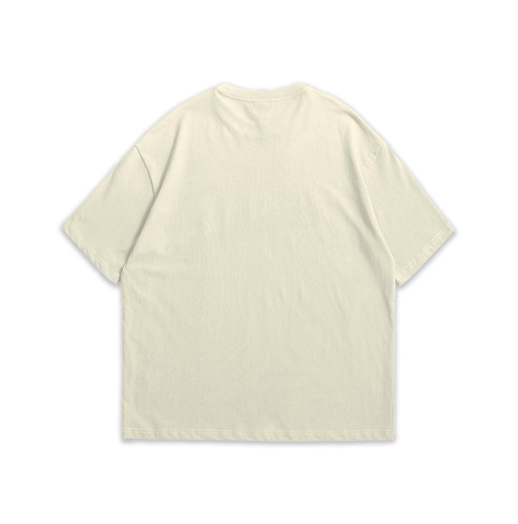 Beige t-shirt on a white background