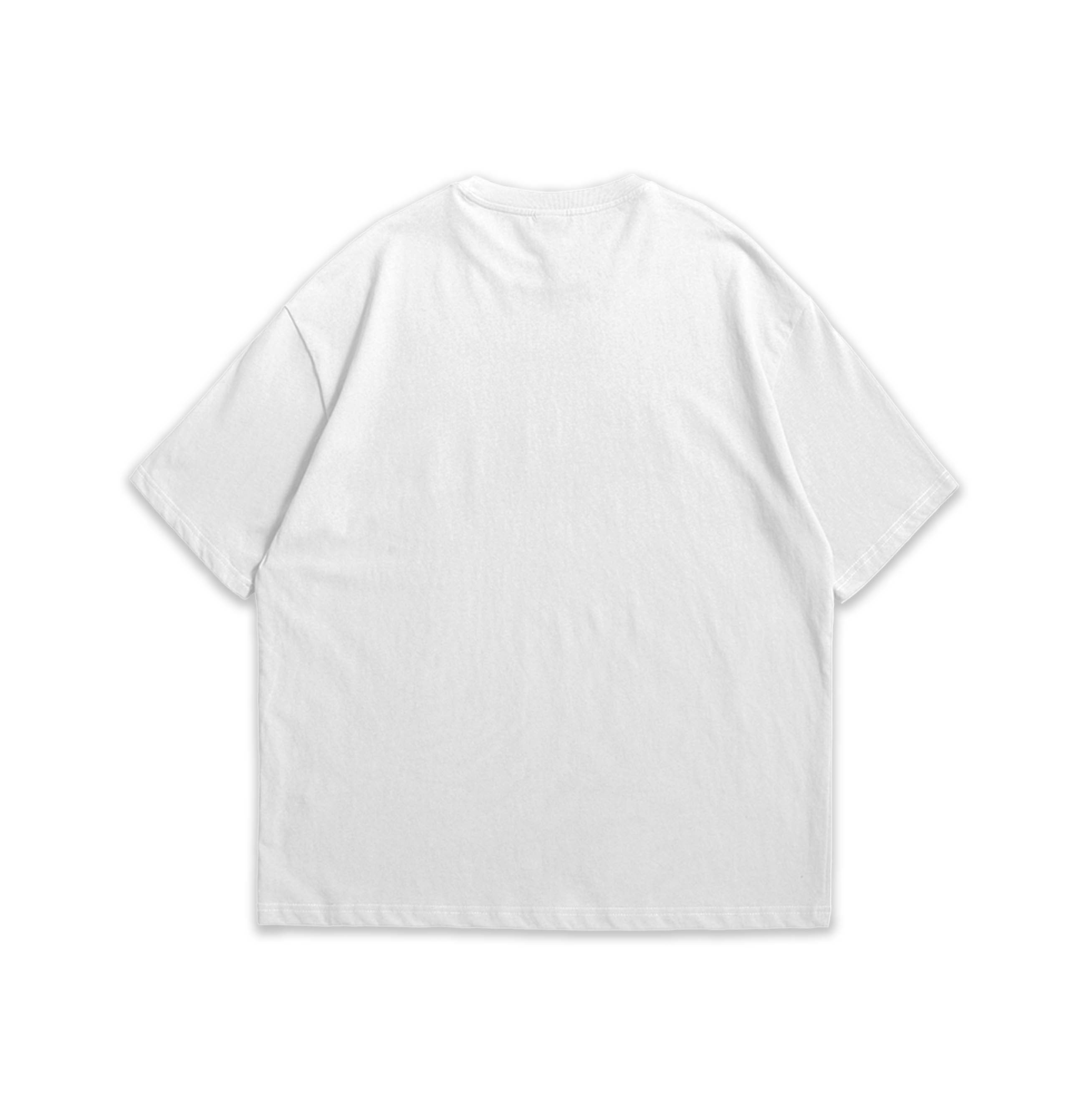 White t-shirt on a white background