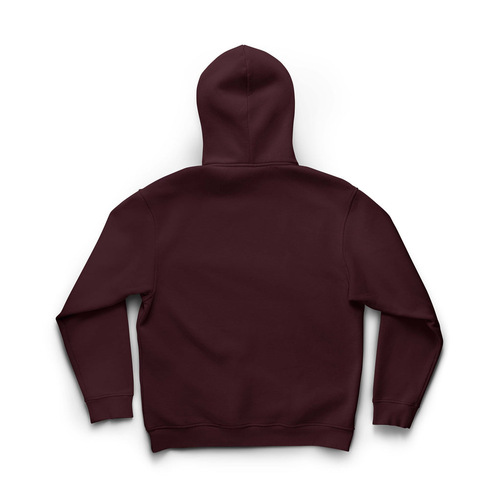 Maroon hoodie on a white background