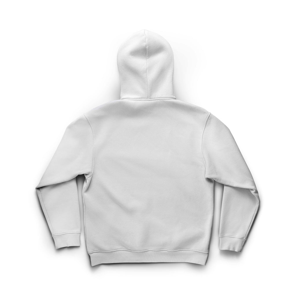White hoodie on a white background